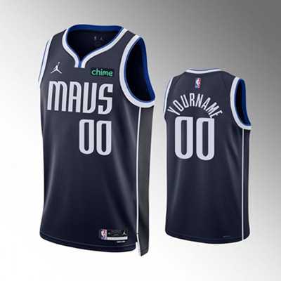 Men%27s Dallas Mavericks Active Player Custom Navy Statement Edition Stitched Basketball Jersey
